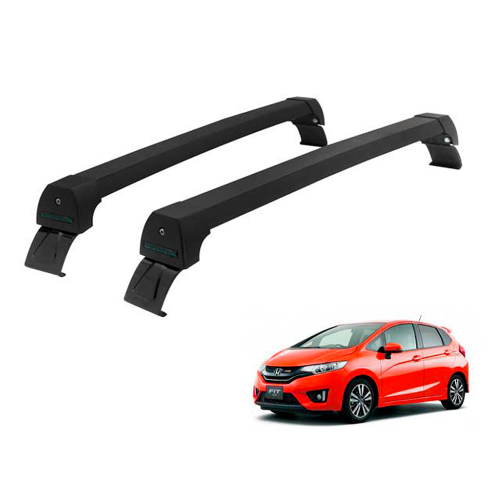 RACK DE TETO LONG LIFE SPORT ALUM. P/ HONDA FIT A PARTIR DE 2015 (PFIT) - PRETO