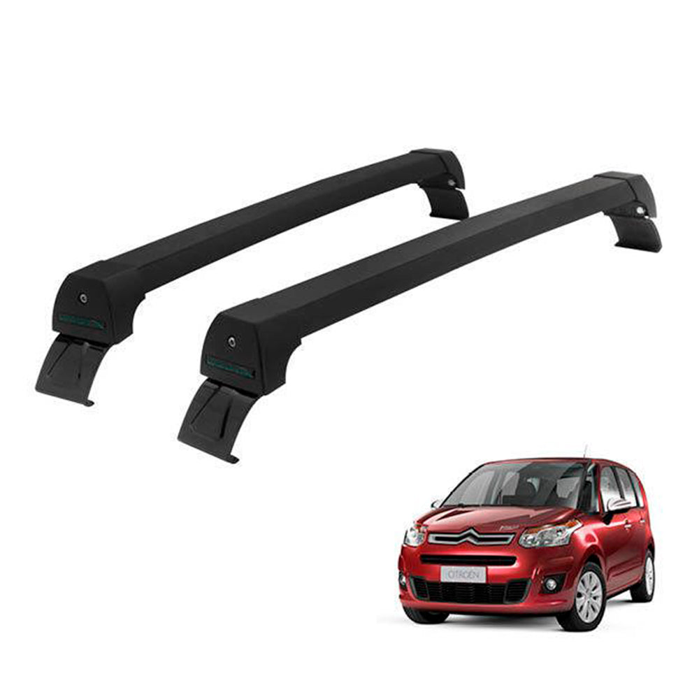 RACK LONG LIFE SPORT ALUM. PRETO P/ CITROEN C3 PICASSO (PC3P)