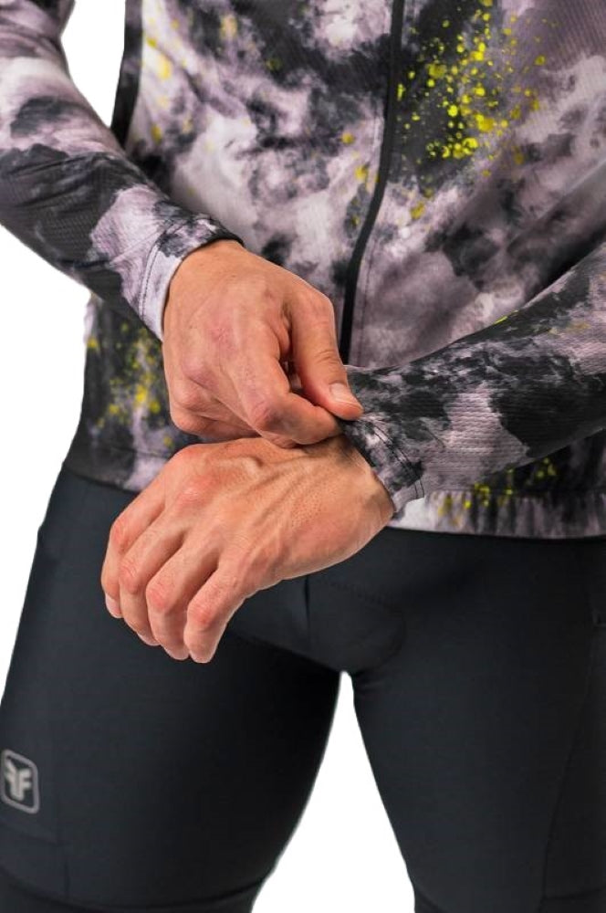 CAMISA DE CICLISMO FREE FORCE MASCULINA BASIC MANGA LONGA CLOUD 2024