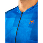 CAMISA CICLISMO FREE FORCE BASIC MANGA LONGA FREEDOM - AZUL/LARANJA - P