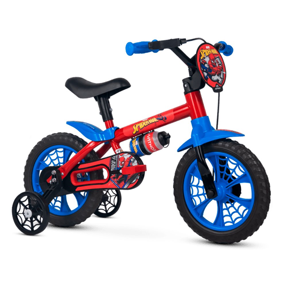 Bicicleta 12 Nathor Spider Man - Vermelho/Azul