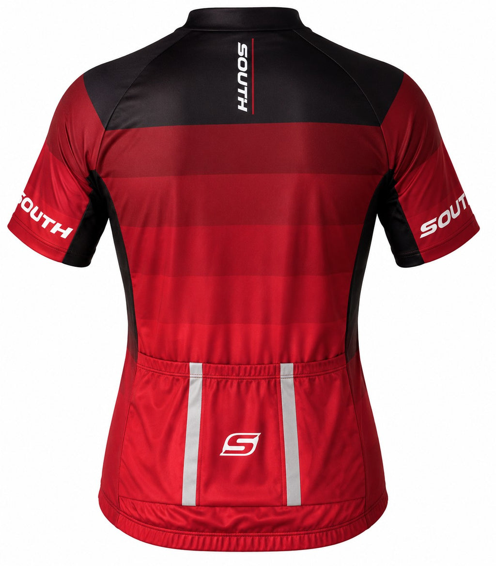 Camisa Ciclismo Refactor South Preto/Vermelho