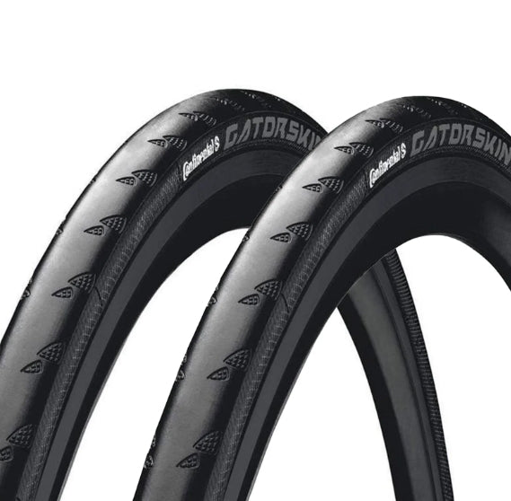 2 Pneus 700x25 Continental Gatorskin Anti-Furo Blackedition
