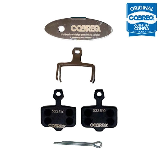 PASTILHA DE FREIO CERAMICA COBREQ P/ AVID Elixir 1/3/5/7 | SRAM DB/X0/X7/X9/XX
