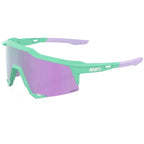OCULOS 100% SPEEDCRAFT - SOFT TACT MINT - HIPER LAVENDER MIRROR LENS