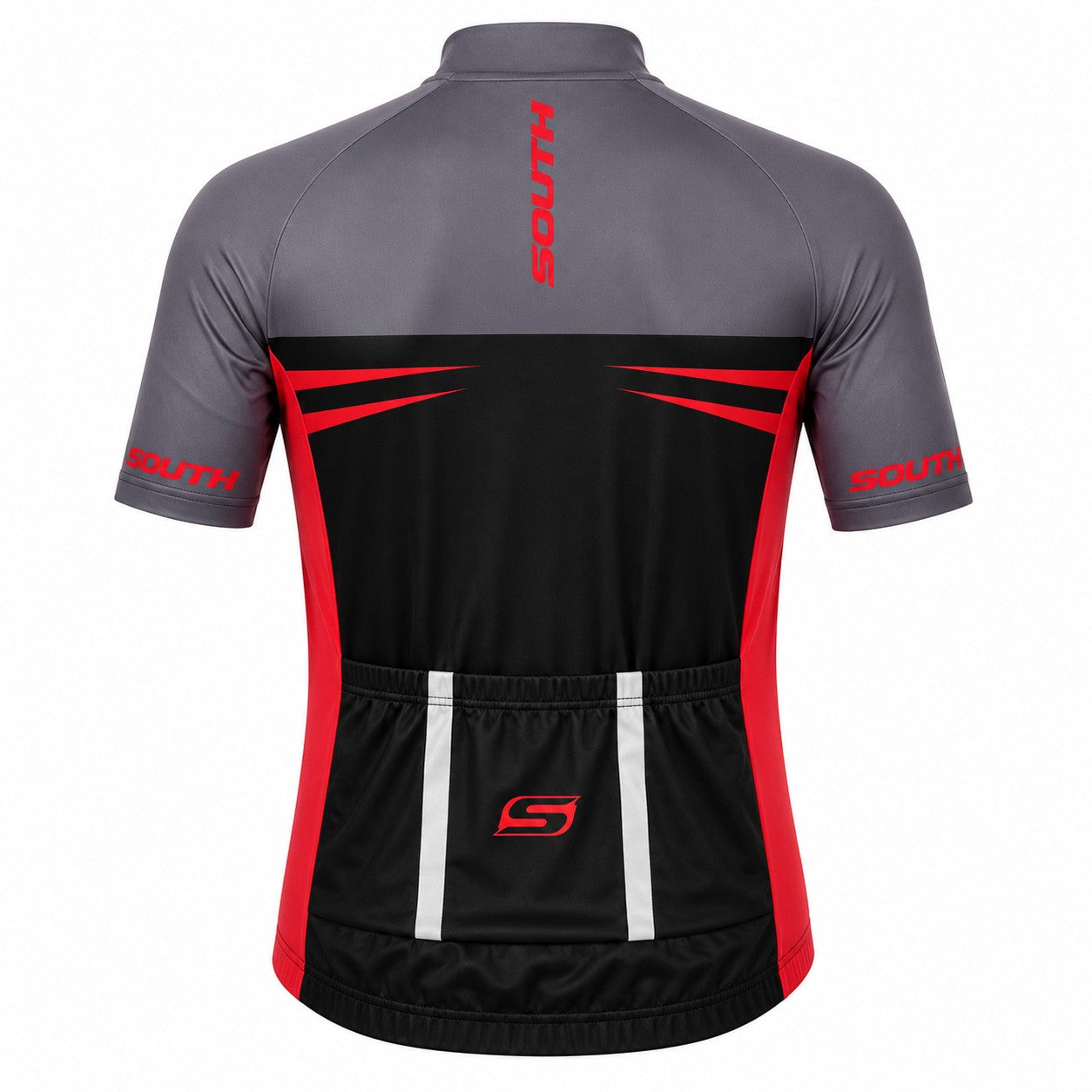 Camisa Ciclismo Refactor South Preto/Cinza/Vermelho