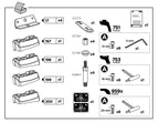 KIT PARA SUPORTE DE BARRAS THULE (3136 D) MERCEDES C CLASS (183136) - PRETO