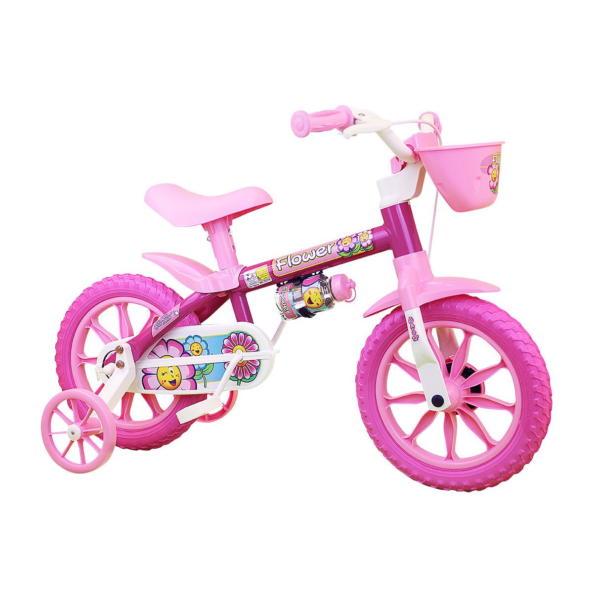Bicicleta 12 Nathor Flower - Rosa/Pink
