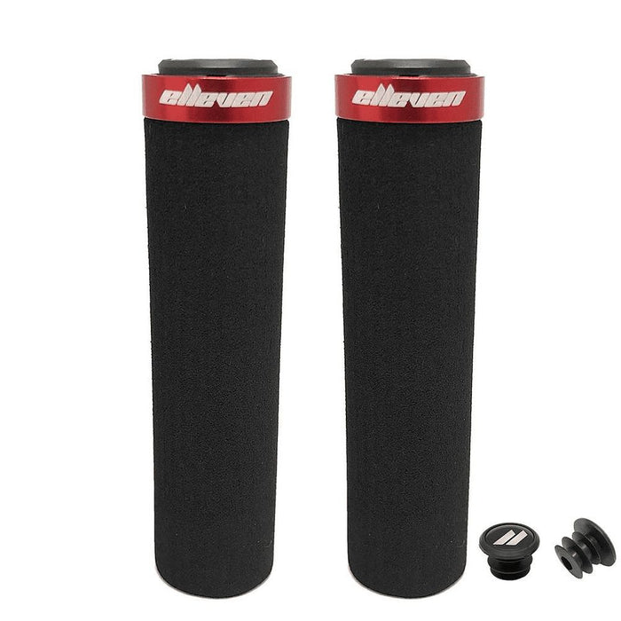 MANOPLA ELLEVEN MTB ESPUMA C/ TRAVA - PRETO/VERMELHO