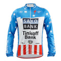 JAQUETA CICLISMO TÉRMICA SAXO BANK TINKOFF - AZUL - P