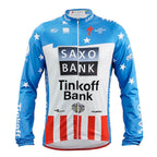 JAQUETA CICLISMO TÉRMICA SAXO BANK TINKOFF - AZUL - P
