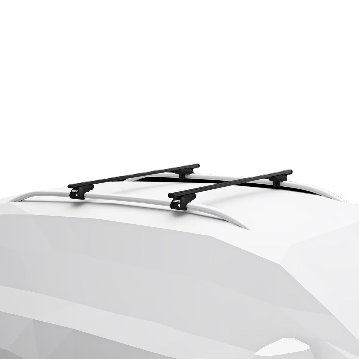 BARRA THULE SQUAREBAR EVO 118CM (7122) 2 UNIDADES - 118cm  Jeep Compass – Modelos de 2017 a 2025. Volvo XC60 – Modelos d
