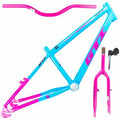 QUADRO E GARFO 20 GTI ALUMINIO 20 AZUL/ROSA C/GUIDAO