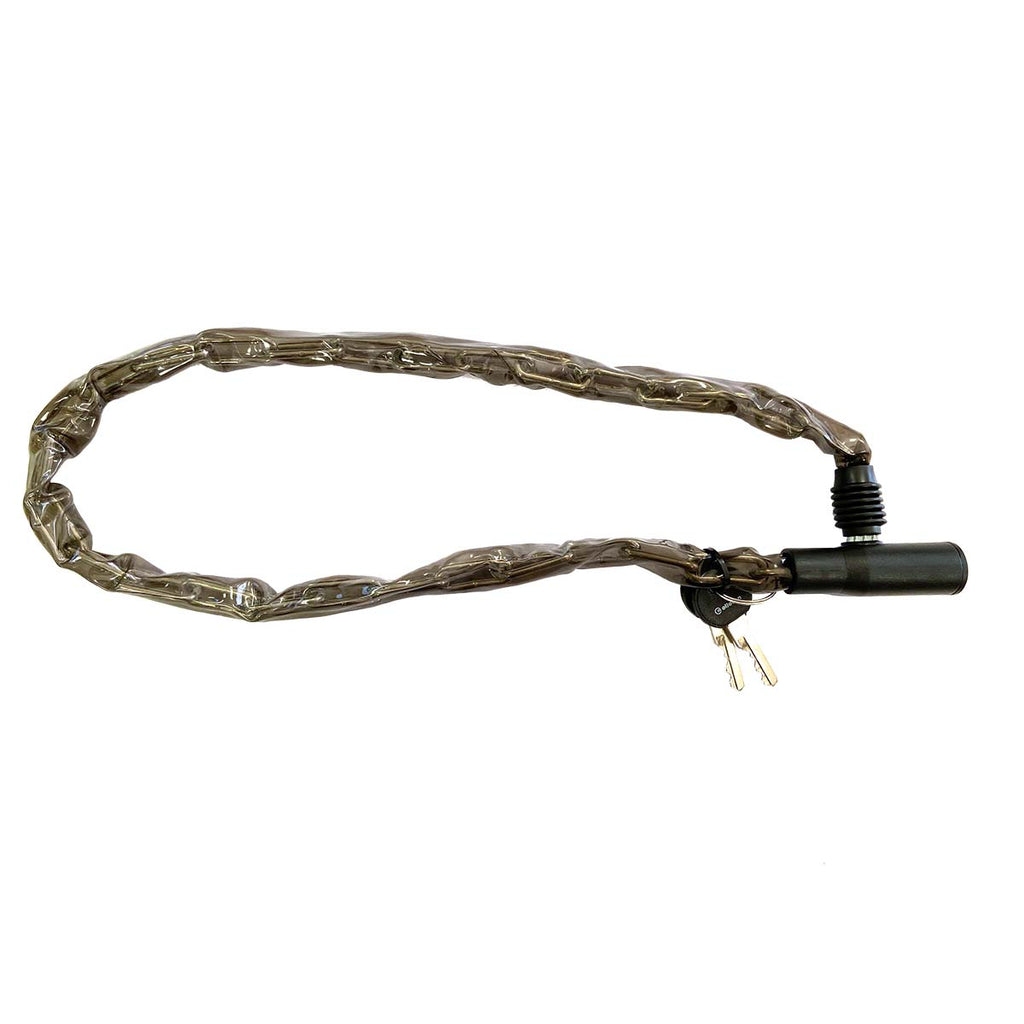 Cadeado Elleven C/ Corrente Chave 3,5 X 80cm Preto