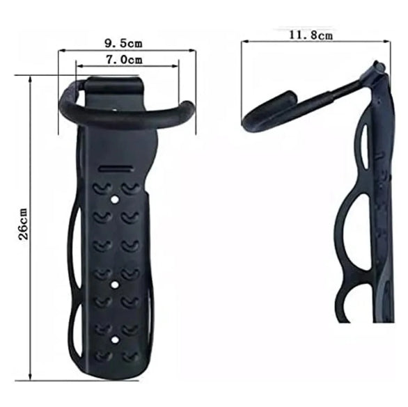 SUPORTE DE BICICLETA P/ PAREDE ABSOLUTE C/GANCHO VERTICAL