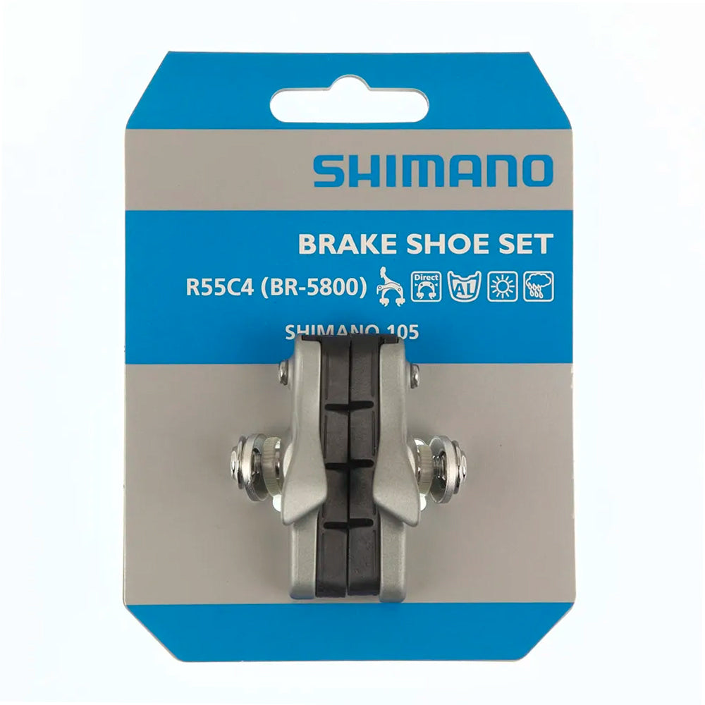 SAPATA DE FREIO SHIMANO R55C4 105 BR-5800 PAR - PRATA