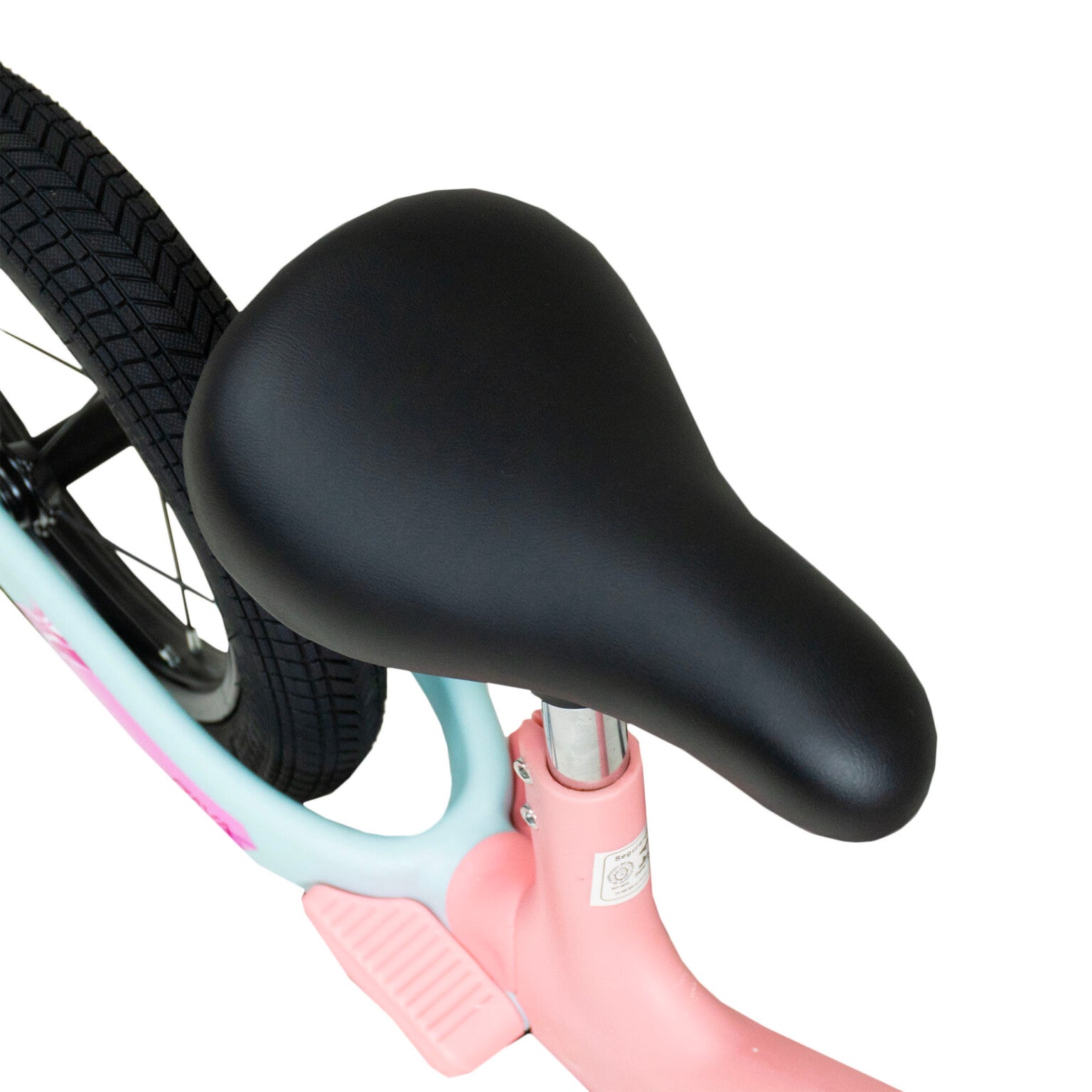 BICICLETA DE EQUILÍBRIO RAVA BALANCE BUDDY II ARO 12 ROSA/BRANCO