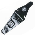 PARALAMA MUDBIKE TRASEIRO PLASTICO P/ SELIM PRETO/BRANCO