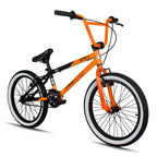 BICICLETA ARO 20 AÇO BMX SERIE 5 LIMITED LARANJA NEON/PRETO