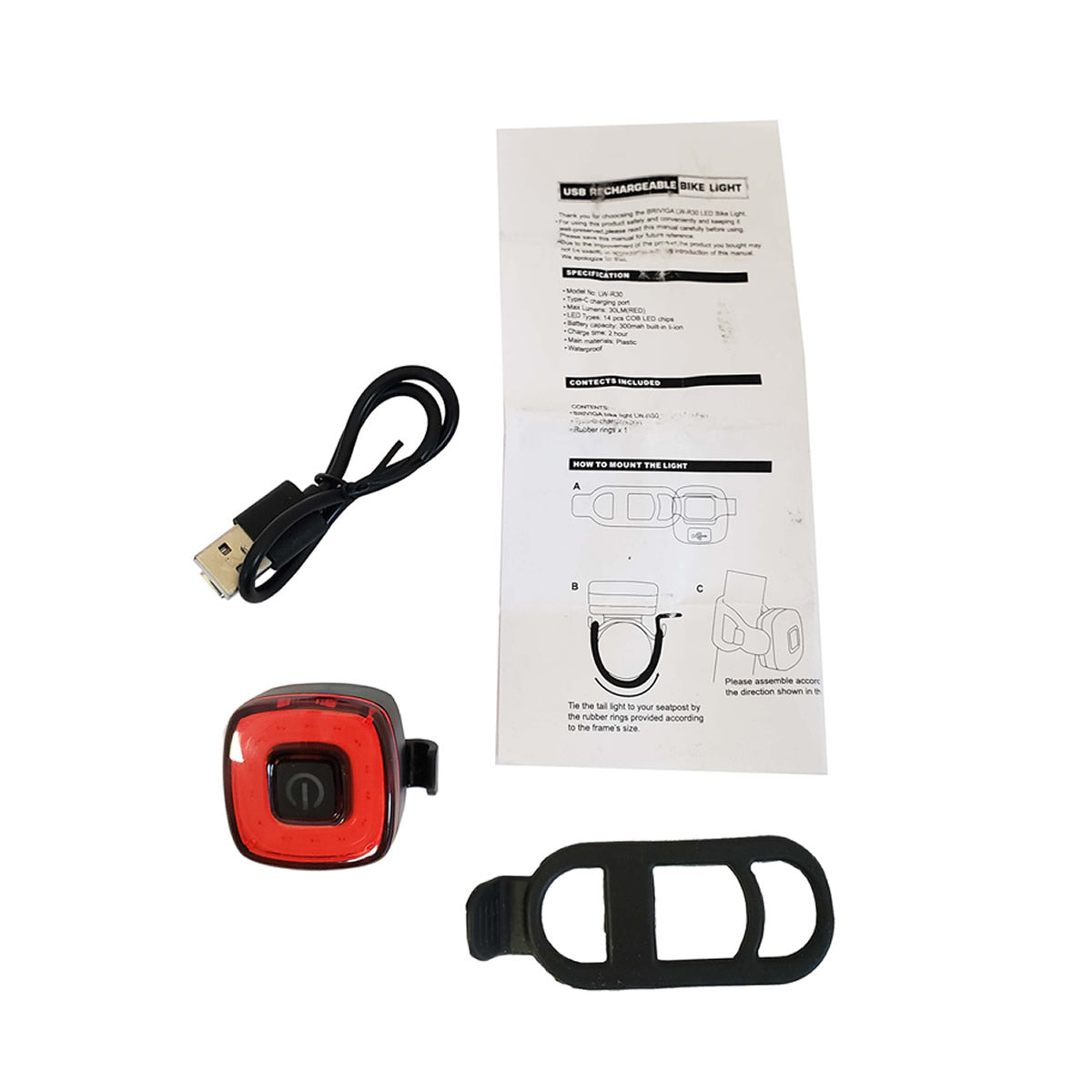 VISTA LIGHT PISCA SINALIZADOR ELLEVEN 14 LEDS 30 LUMENS USB