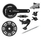 KIT TRANSMISSÃO SHIMANO CUES U4000 DUPLO 2X9V 46D