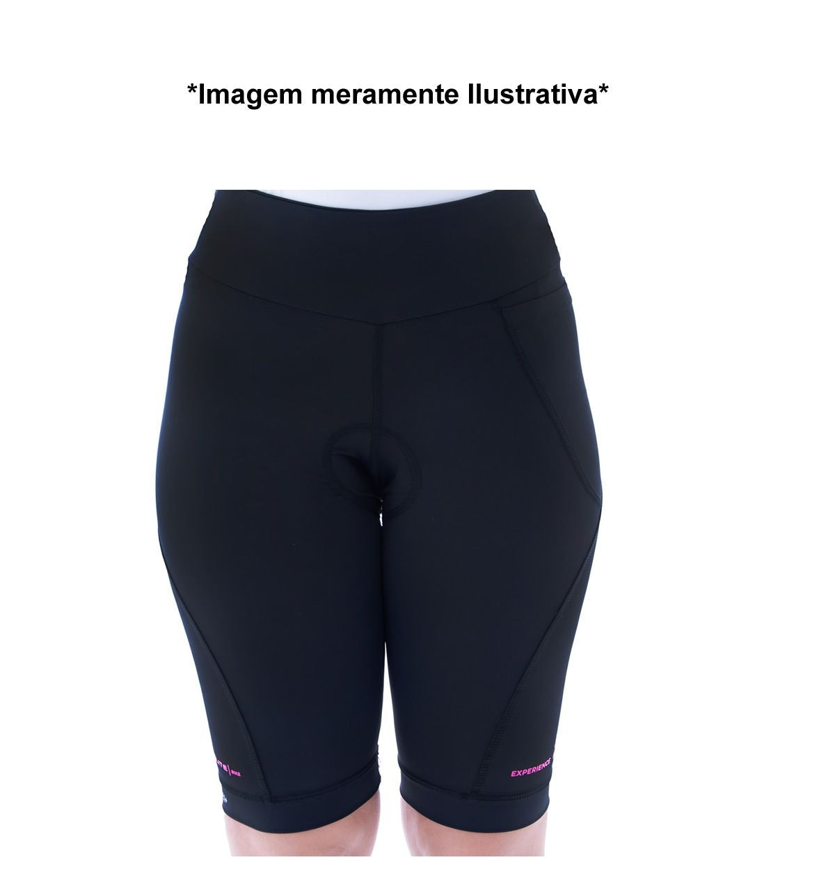 Bermuda ELITE Fem P/ Ciclista (Longa) COLORS/UV PROTECTION EG2 PRETO