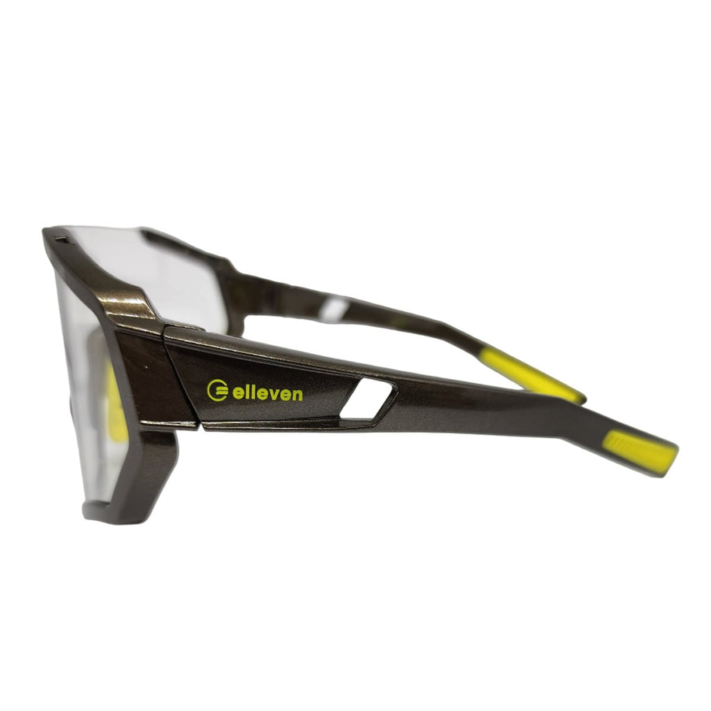 OCULOS CICLISMO ELLEVEN EL56 LENTE FOTOCROMATICA CINZA/AMARELO