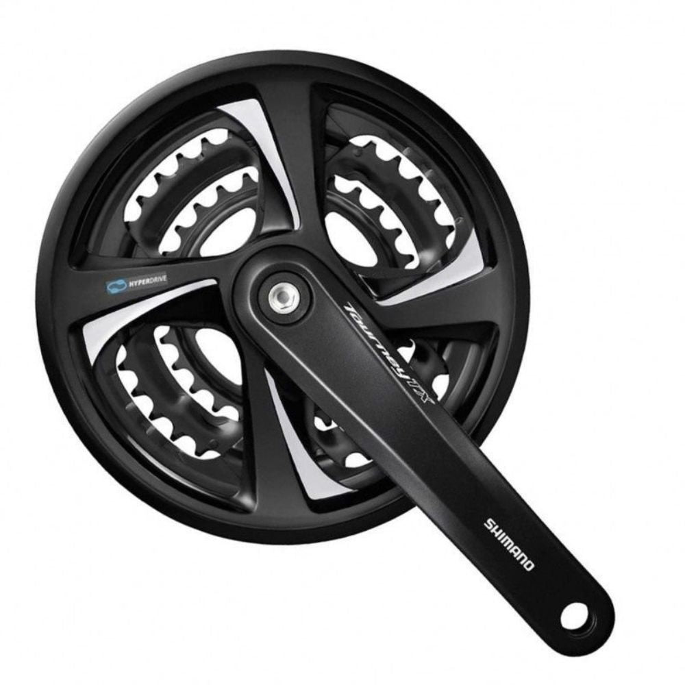 PEDIVELA SHIMANO TOURNEY TX801 6/7/8V (28/38/48) 175MM C/ PROTETOR