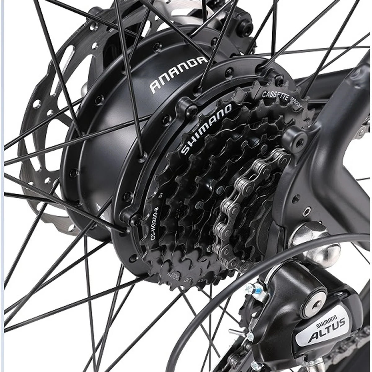 Bicicleta E-Bike Codfice Inception 29x2.25 8v Tam 17 Motor 350w Bateria 10ah 36v  Preta