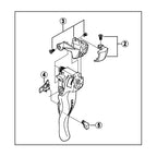 MECANISMO DE MUDANÇA PARA STI SHIMANO DURA ACE ST-6703 ESQUERDO (Y6SE98010) - PRETO
