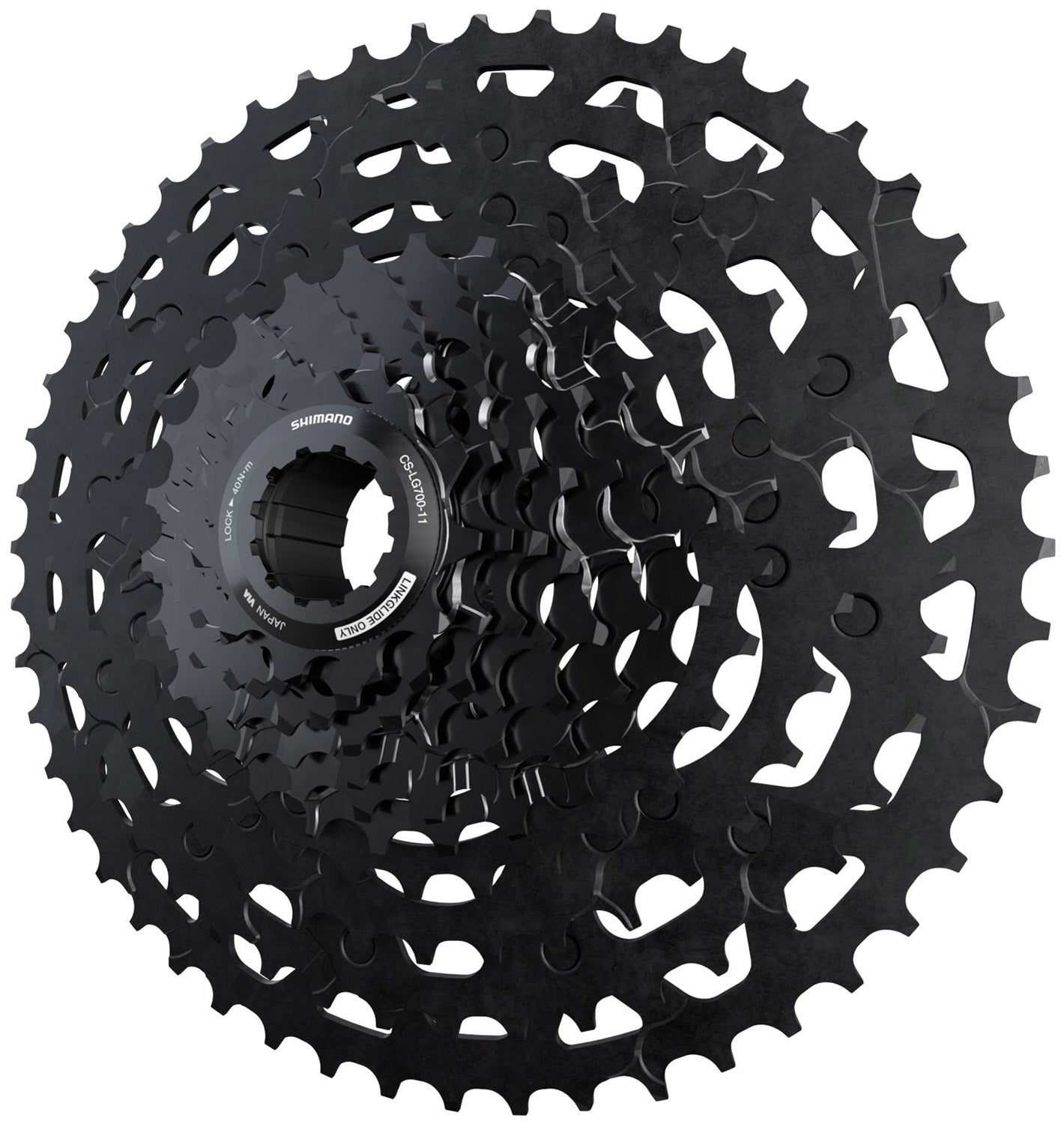 CASSETE 11V SHIMANO CUES CS-LG700-11 11/50D LINK GLIDE (ICSLG70011150) - PRETO