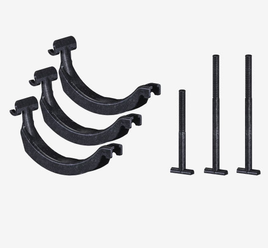 KIT DE FIXAÇÃO THULE PRORIDE 598 P/ SQUAREBAR (8895) - PRETO