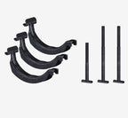 KIT DE FIXAÇÃO THULE PRORIDE 598 P/ SQUAREBAR (8895) - PRETO