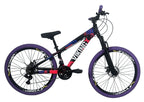 Bicicleta 26 Viking-X Tuff 30  Preto/Roxo/Rosa Camb Shimano