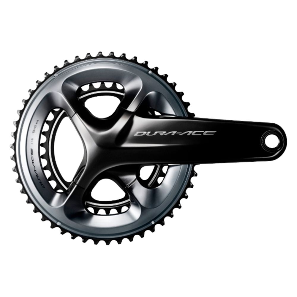 PEDIVELA SHIMANO DURA ACE FC-R9100 DUPLO 55/42D 165MM INTEGRADO 11V - PRETO - 165mm