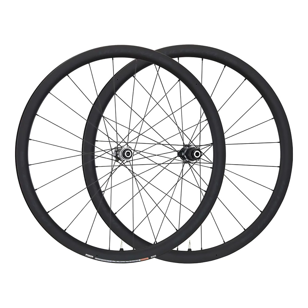 Rodas Shimano Wh-r8170 Carbon C36 24f 11/12v (ultegra) Tubel Preto