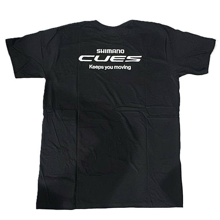 CAMISETA CASUAL SHIMANO CUES PRETA LOGO BRANCO TAM - G