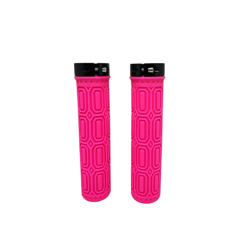 MANOPLA ELLEVEN MTB SILICONE PREMIUM 137MM COM TRAVA ROSA