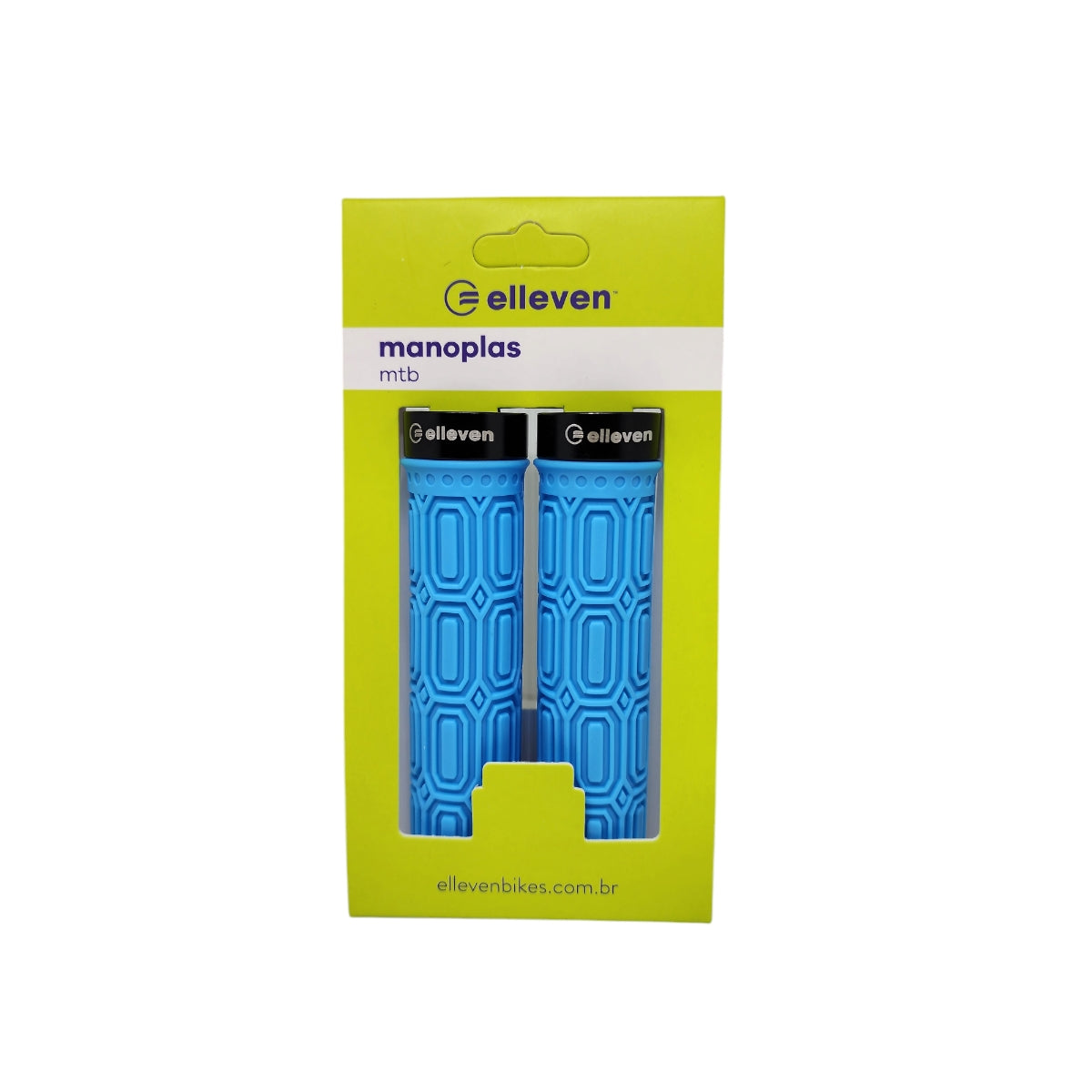 Manopla Elleven Mtb Silicone Premium 137mm Com Trava Azul