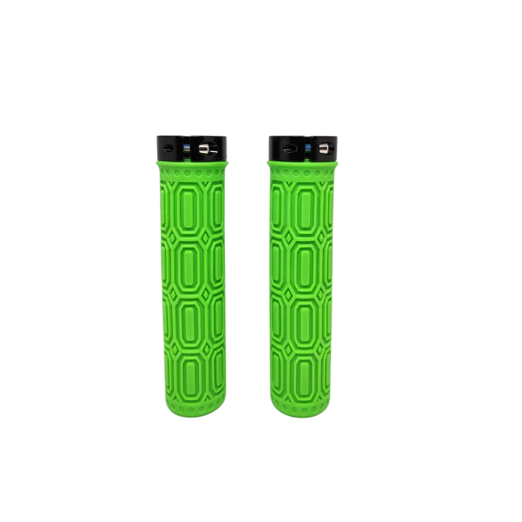 MANOPLA ELLEVEN MTB SILICONE PREMIUM 137MM COM TRAVA VERDE