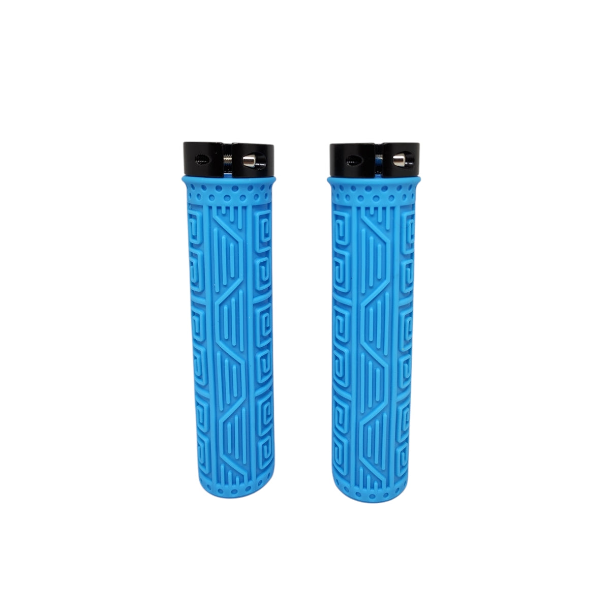 Manopla Elleven Mtb Silicone Premium 2 137mm Com Trava Azul