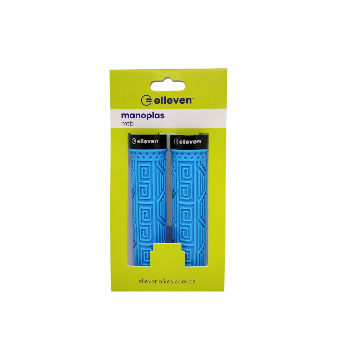 Manopla Elleven Mtb Silicone Premium 2 137mm Com Trava Azul