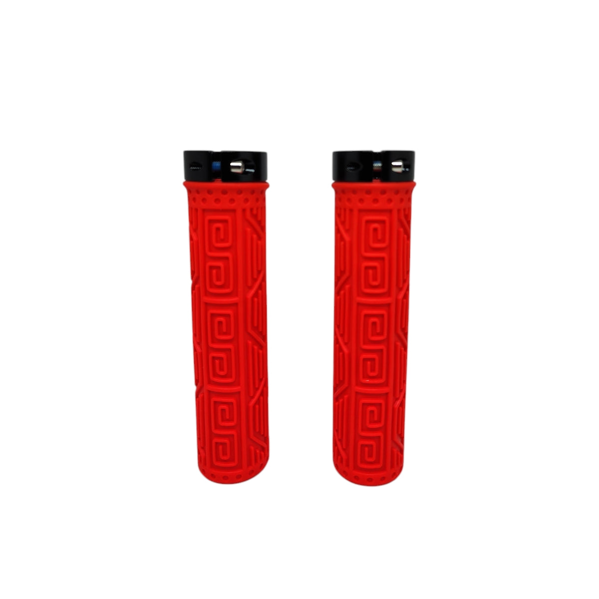 Manopla Elleven Mtb Silicone Premium 2 137mm Com Trava Vermelha