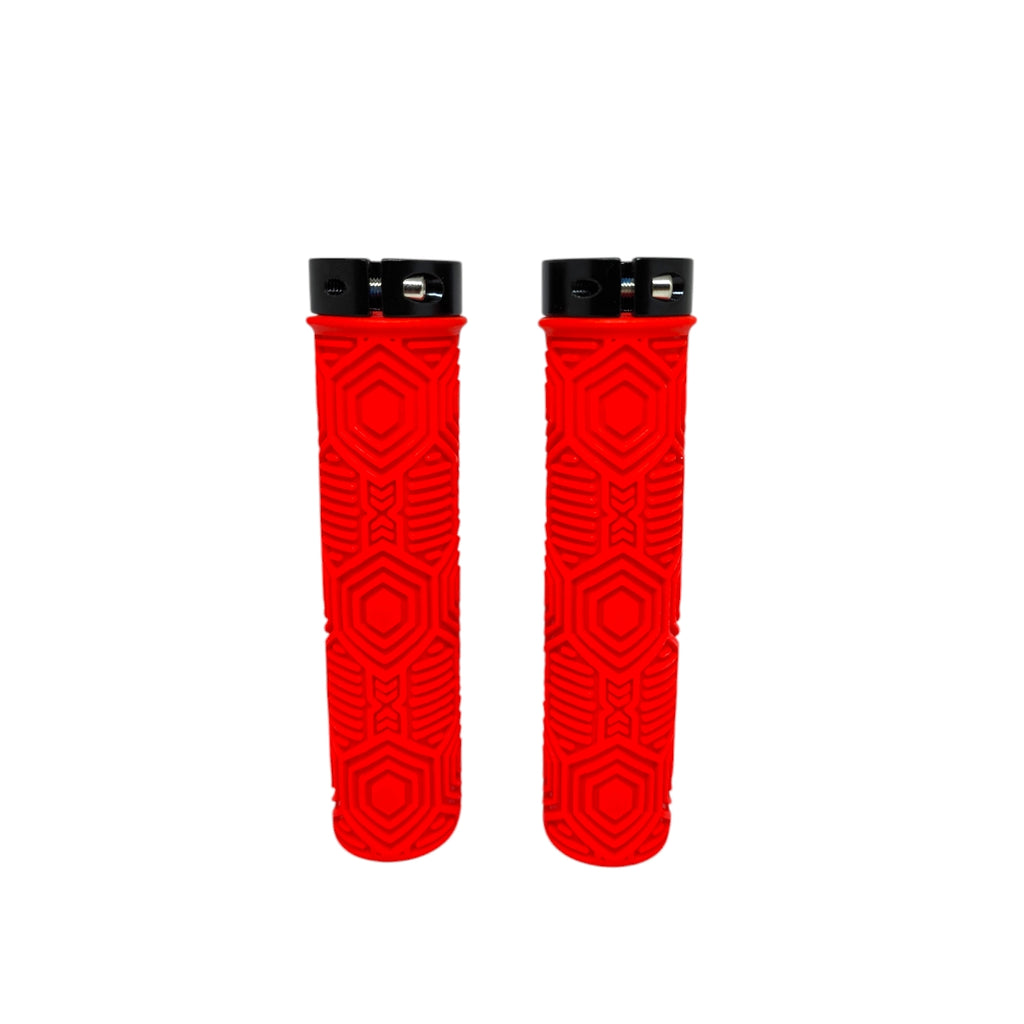 MANOPLA ELLEVEN MTB SILICONE PREMIUM 3 137MM COM TRAVA VERMELHA