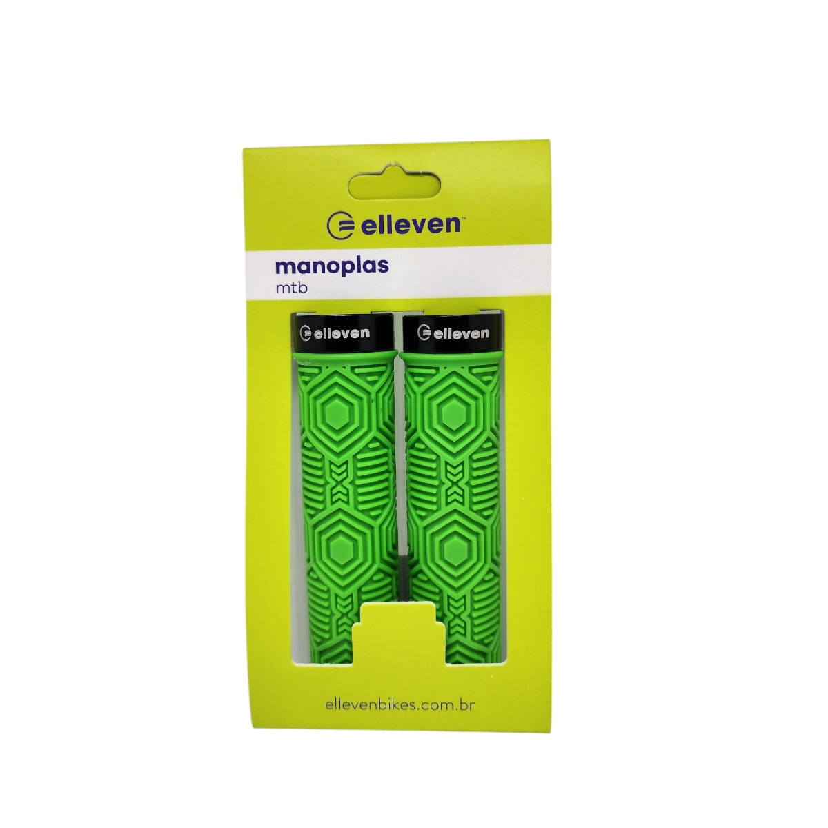 MANOPLA ELLEVEN MTB SILICONE PREMIUM 3 137MM COM TRAVA VERDE