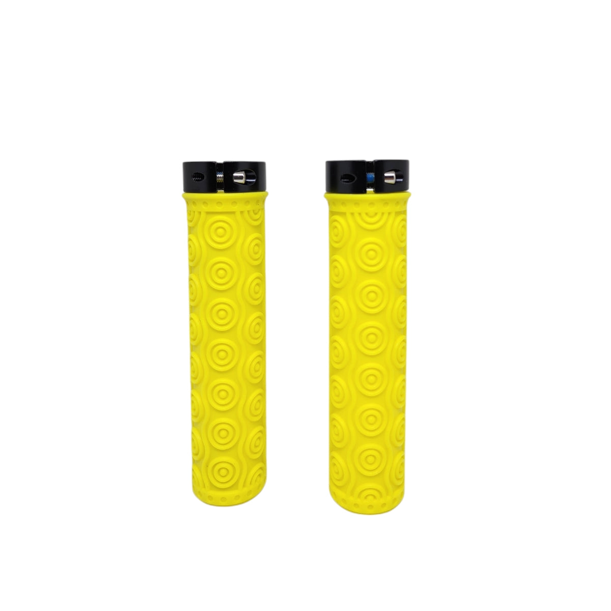 MANOPLA ELLEVEN MTB SILICONE PREMIUM 4 137MM COM TRAVA AMARELA