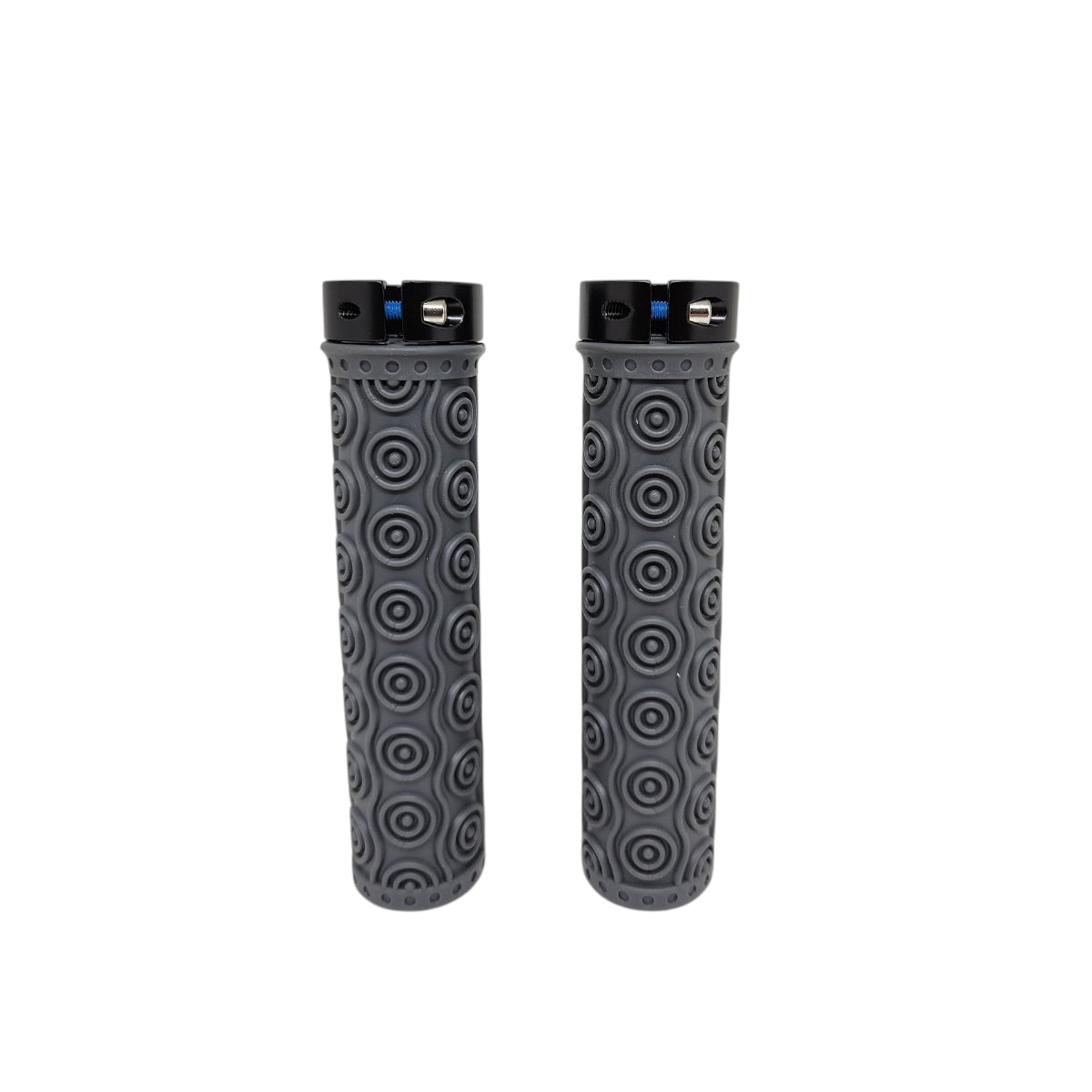 MANOPLA MTB SILICONE PREMIUM 4 137MM COM TRAVA CINZA