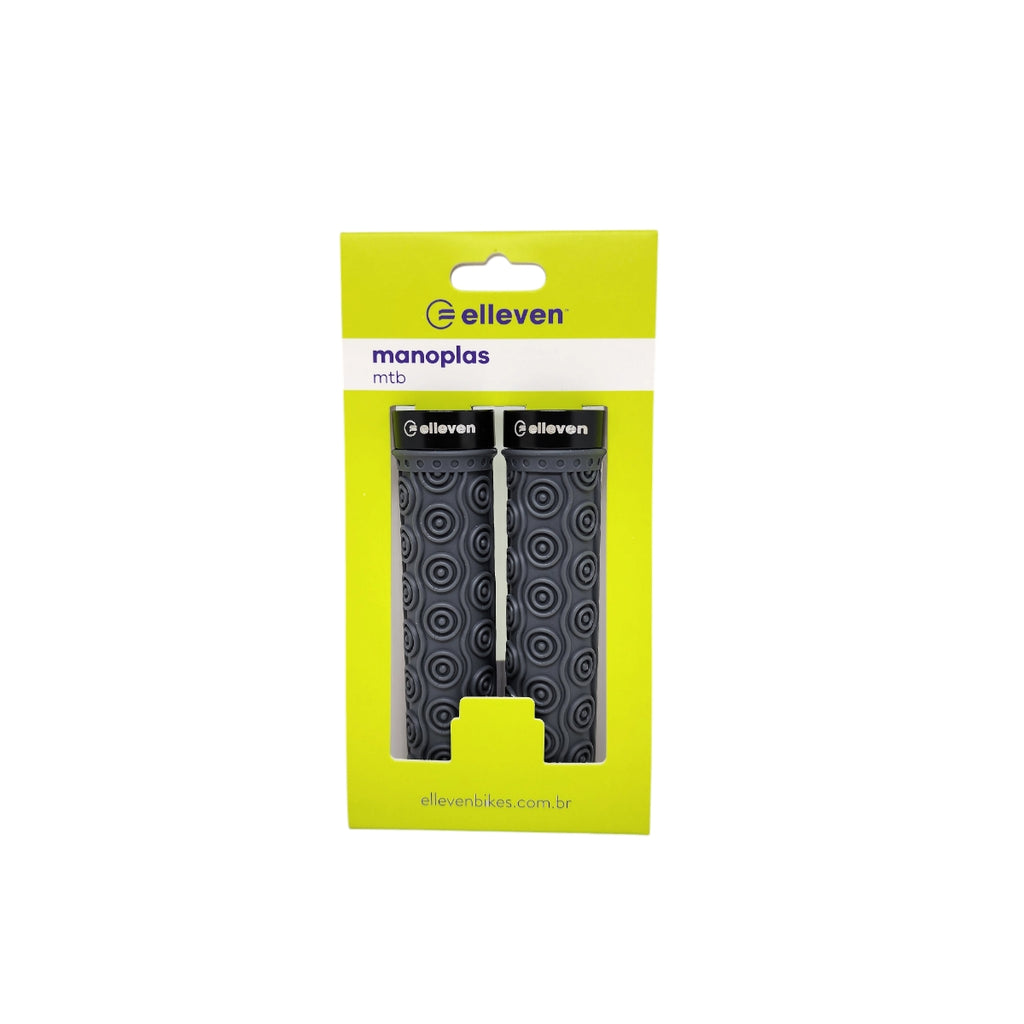 MANOPLA MTB SILICONE PREMIUM 4 137MM COM TRAVA CINZA