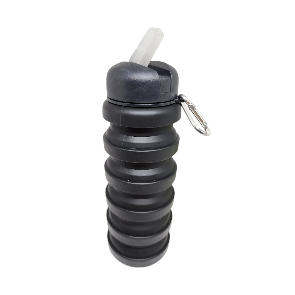 CARAMANHOLA ELLEVEN GARRAFA HIDRATAÇÃO 480ML SILICONE RETRÁTIL PRETA