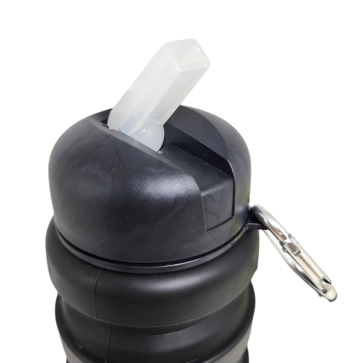 CARAMANHOLA ELLEVEN GARRAFA HIDRATAÇÃO 480ML SILICONE RETRÁTIL PRETA